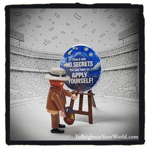 A World Class Artist was helping with button designs today. He had the stadium in an uproar! More to come :-)