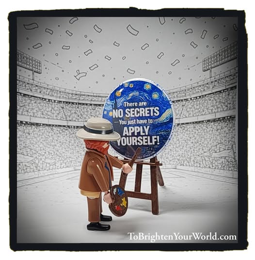 A World Class Artist was helping with button designs today. He had the stadium in an uproar! More to come :-)