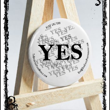 Button = Yes!<br>Ø2.25", Ø58mm button