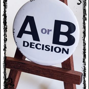 A or B decision?<br>Ø2.25″, Ø58mm button